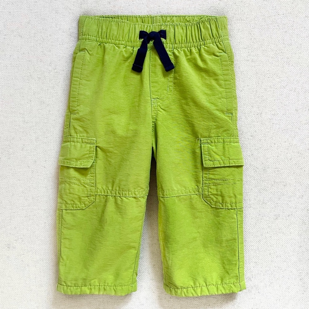 Gymboree fleece lined pants - 12-18 months lime green